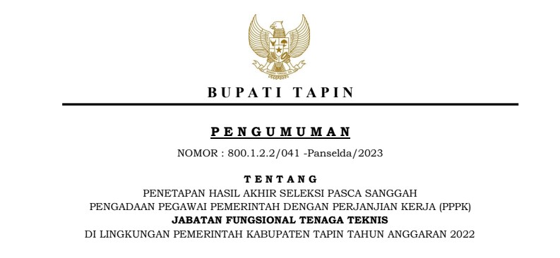 gambar pengumuman