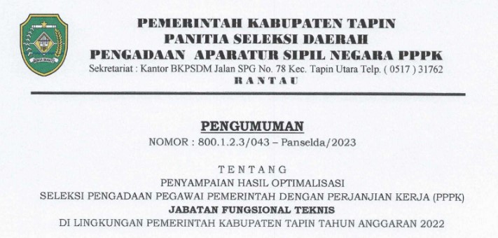 gambar pengumuman